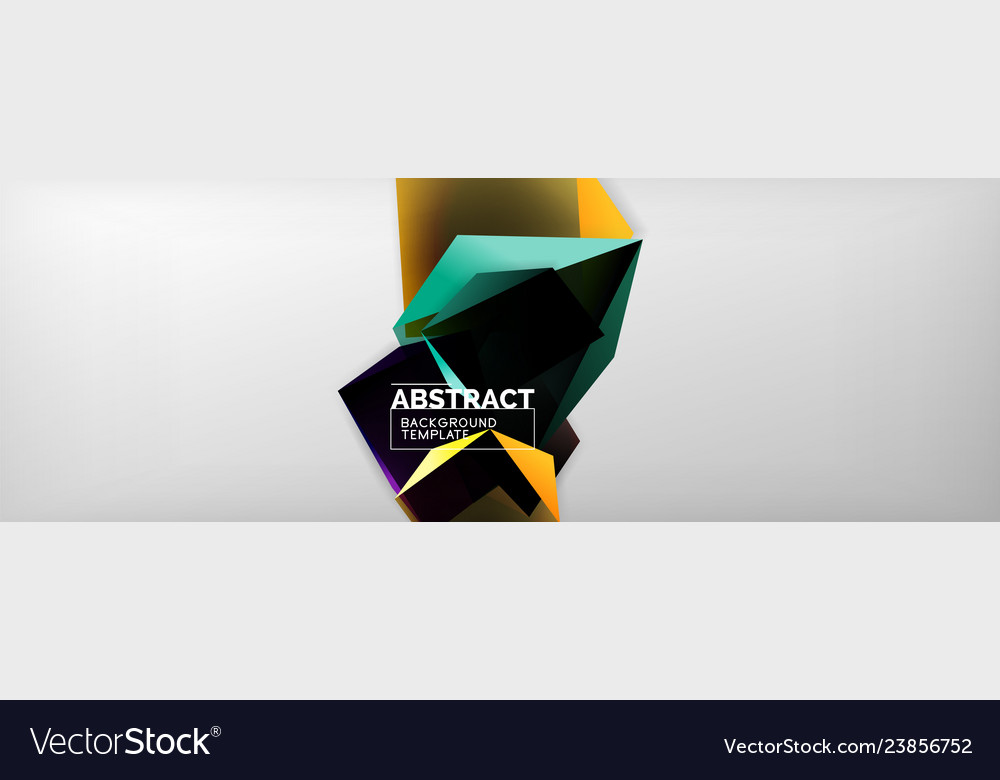 Dark 3d triangular low poly shapes abstract