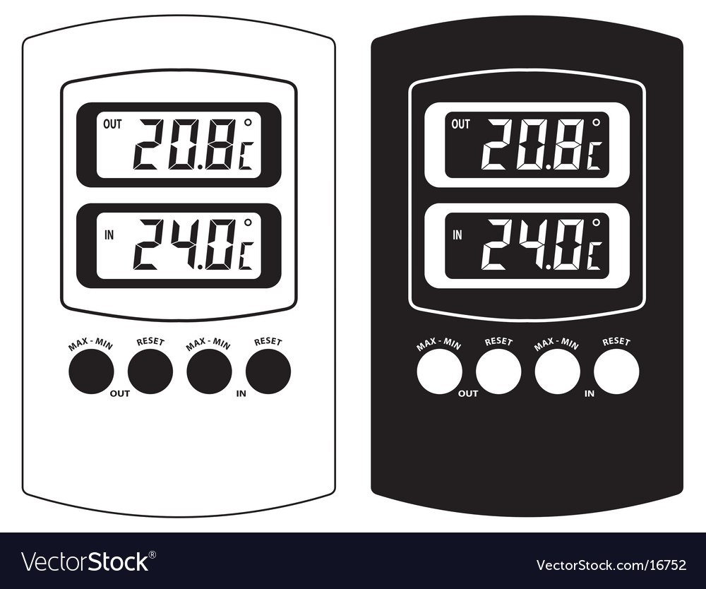 Digital Thermometer Display