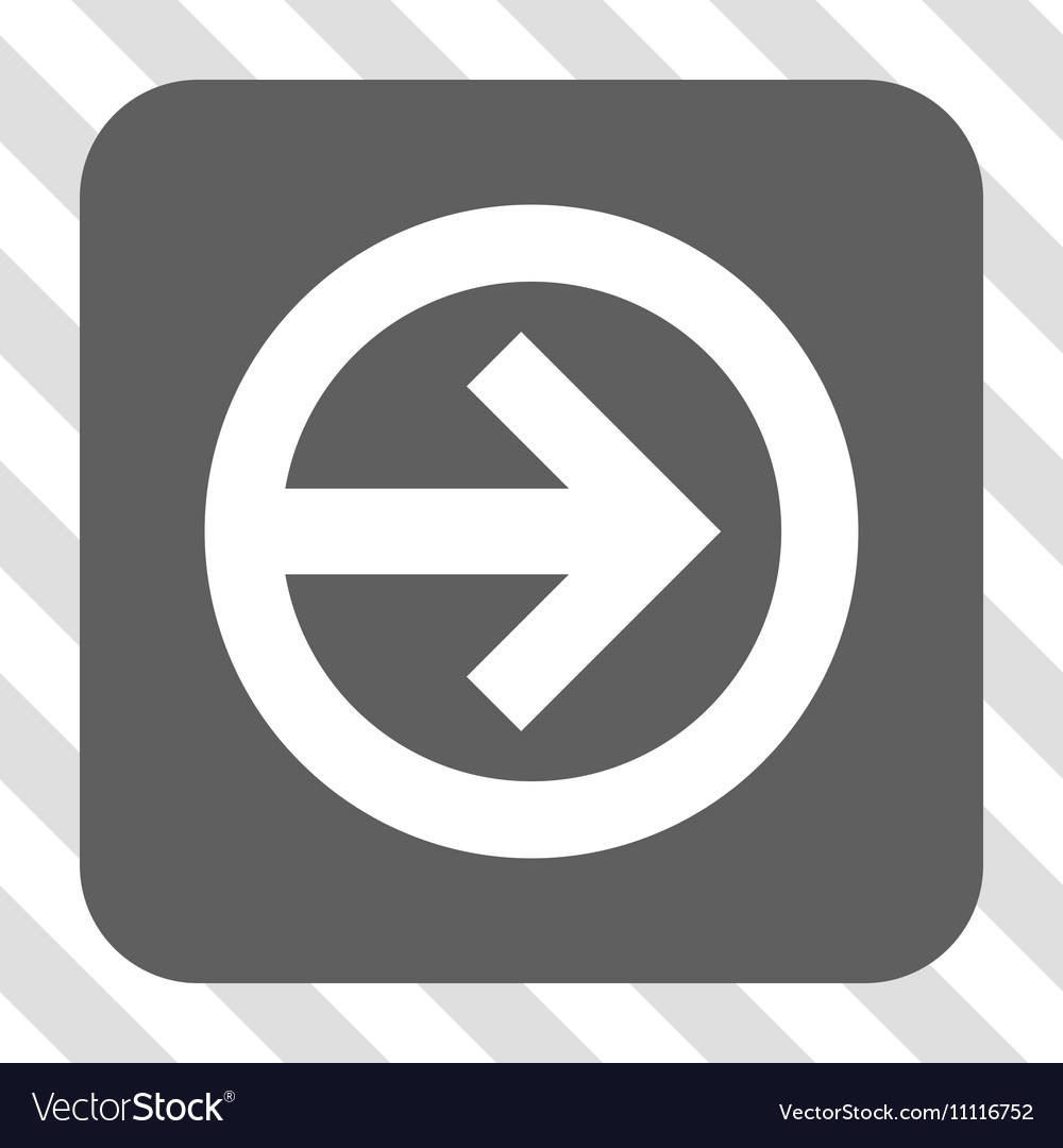 Direction right rounded square button
