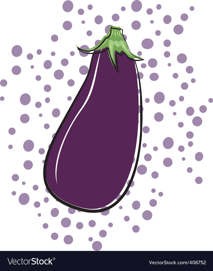 Eggplant Royalty Free Vector Image - VectorStock