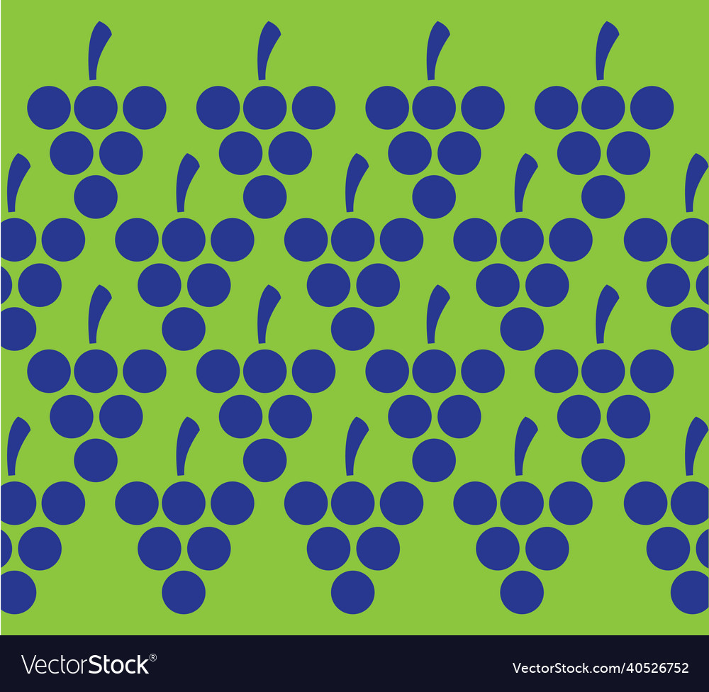 Grapes and leaves pattern background design