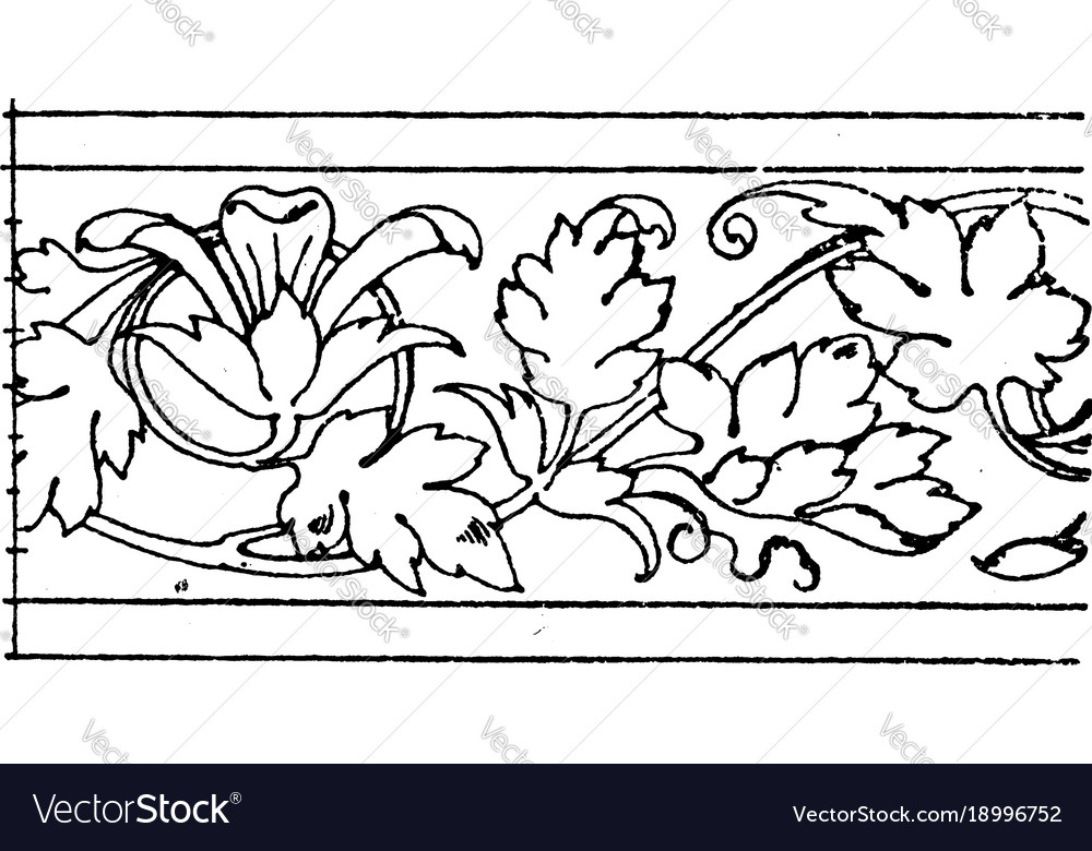 Modern border undulate band is a wavelike design Vector Image Modern border undulate band is a wavelike design Vector Image