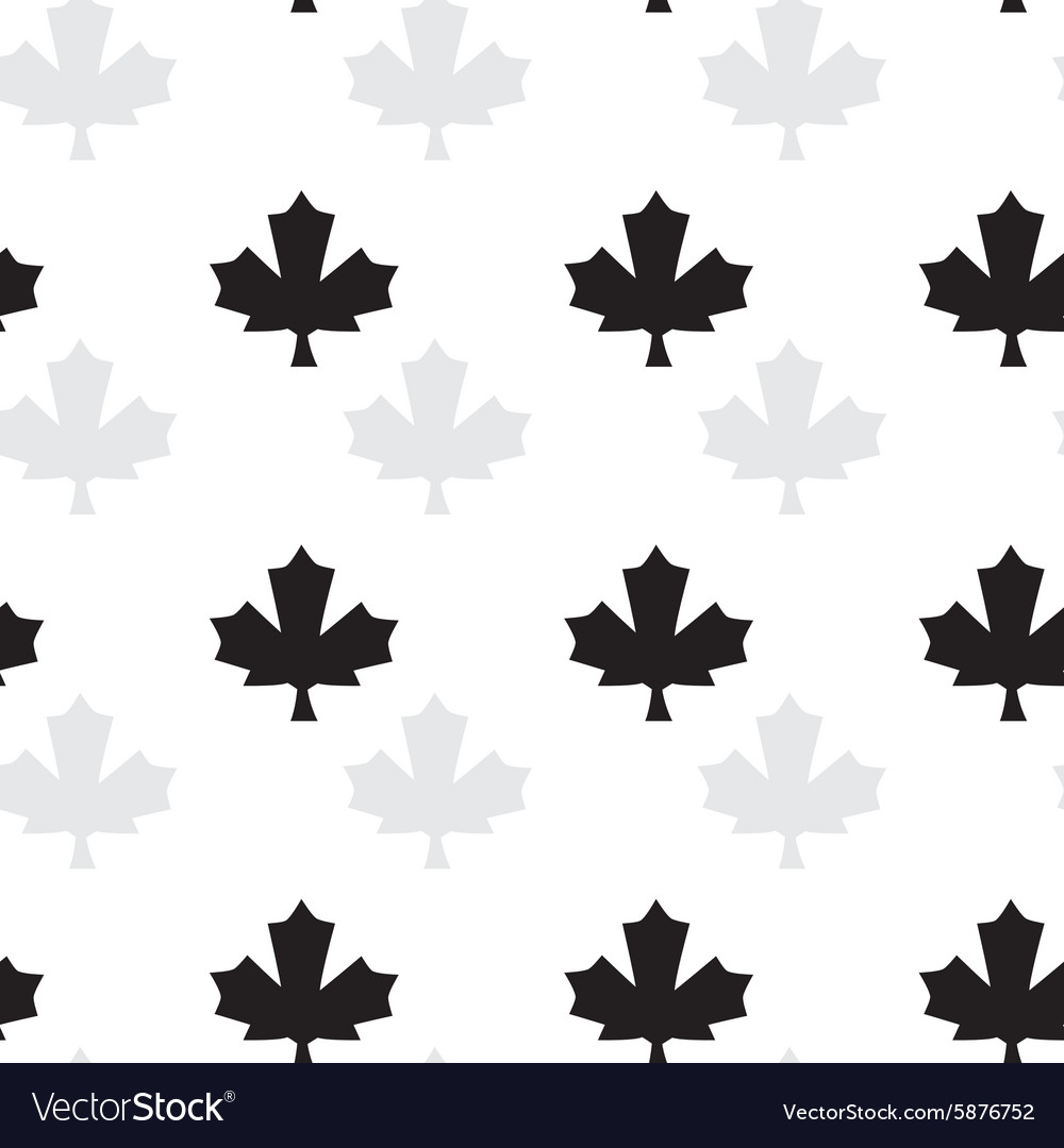 Seamless pattern with maple