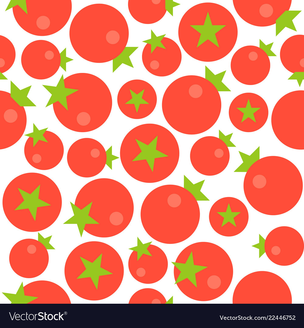Tomato seamless pattern flat design for use