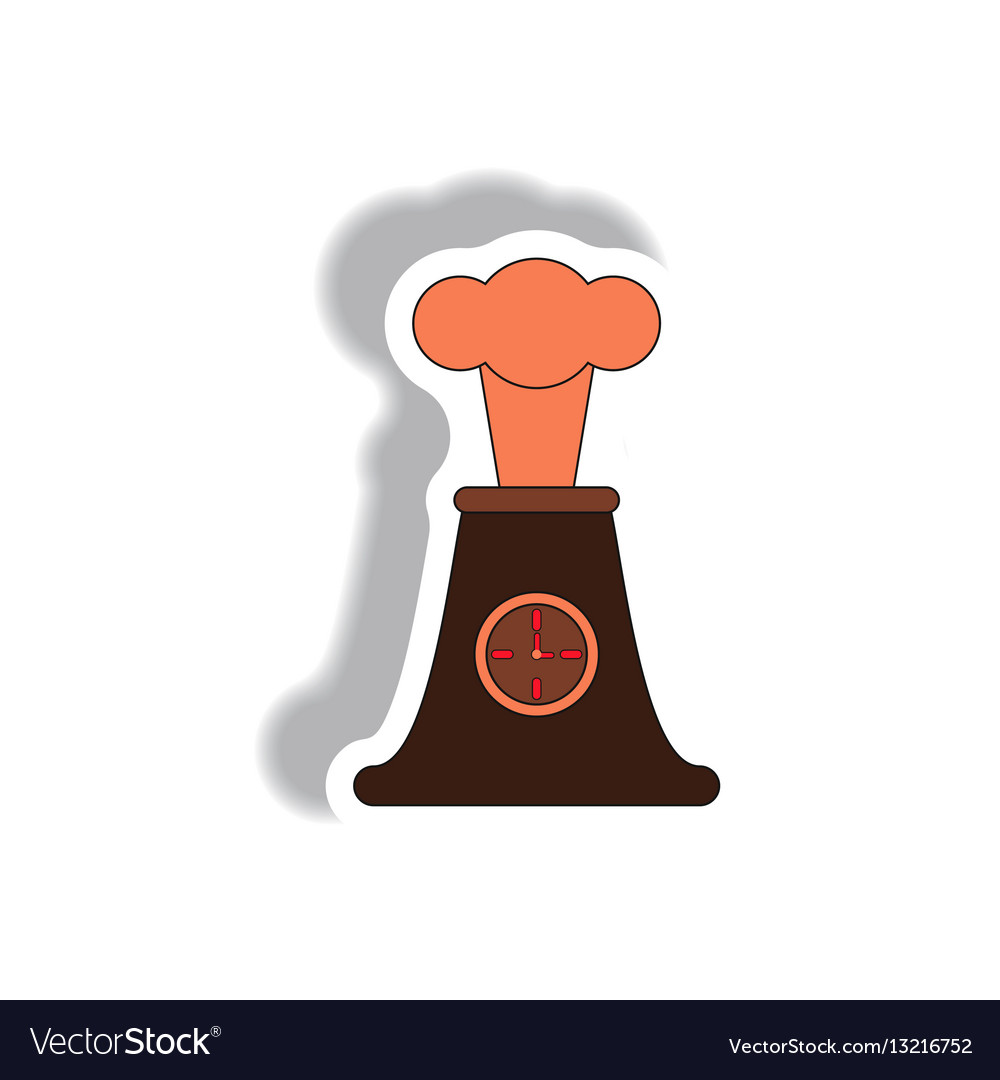 Volcano and timer explosion clock