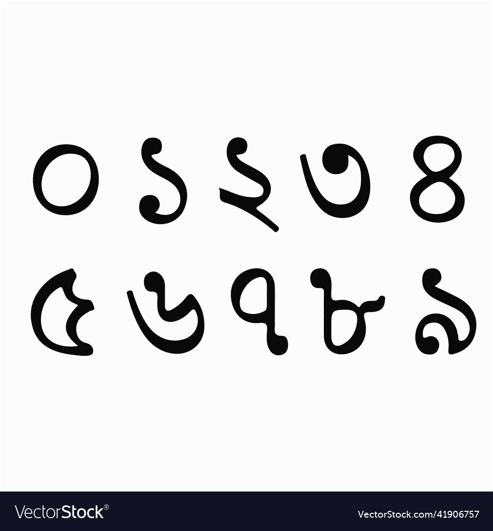 0 to 9 bengali script numbers language