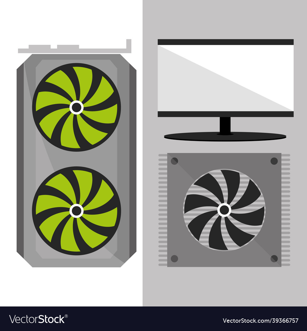 Computer fan and screen