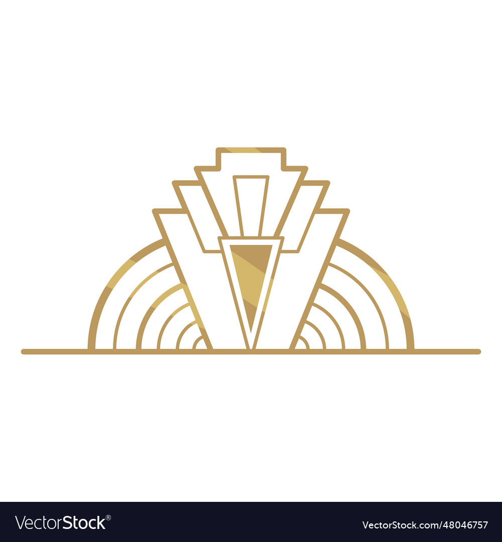 Cool art deco Royalty Free Vector Image - VectorStock