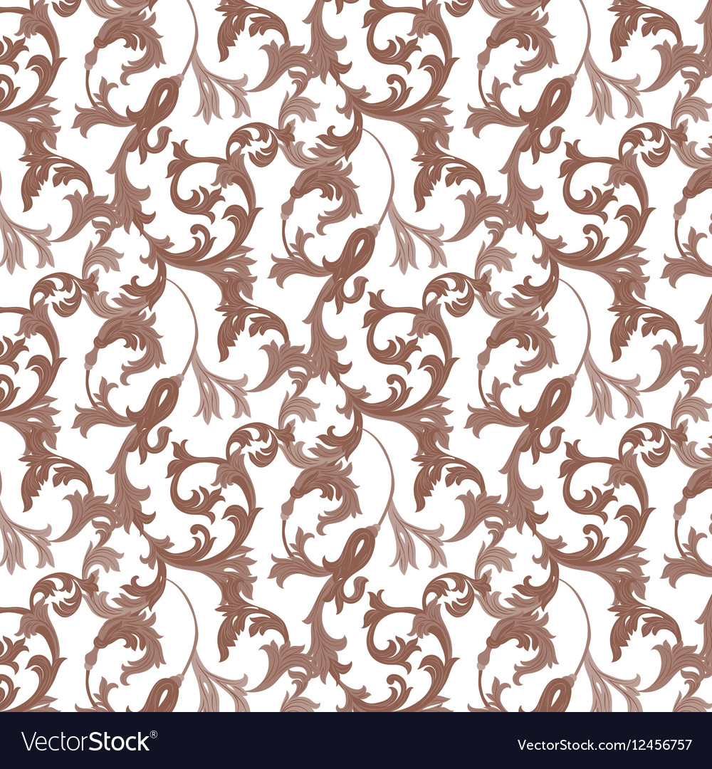 damask pattern ornament vector image on vectorstock damask template