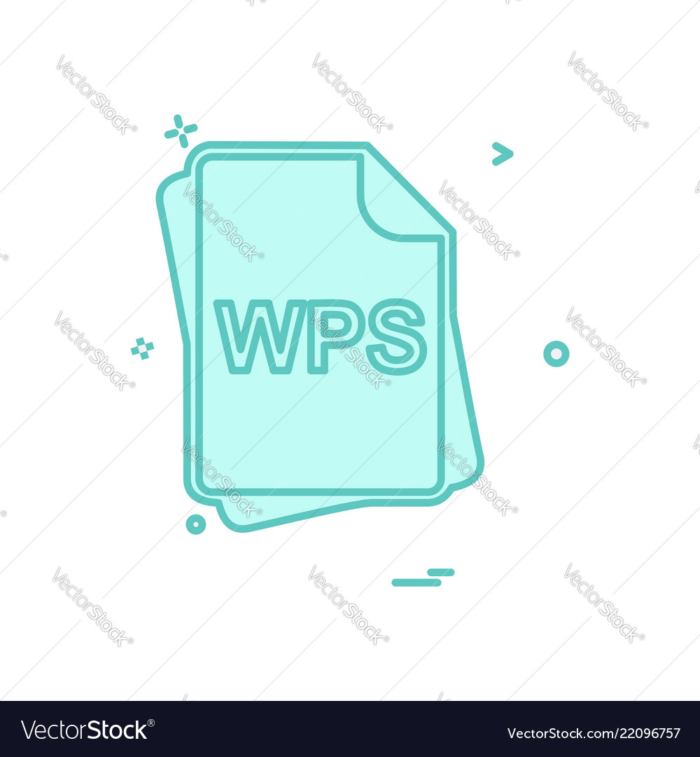 File type icon design vector image File type icon design