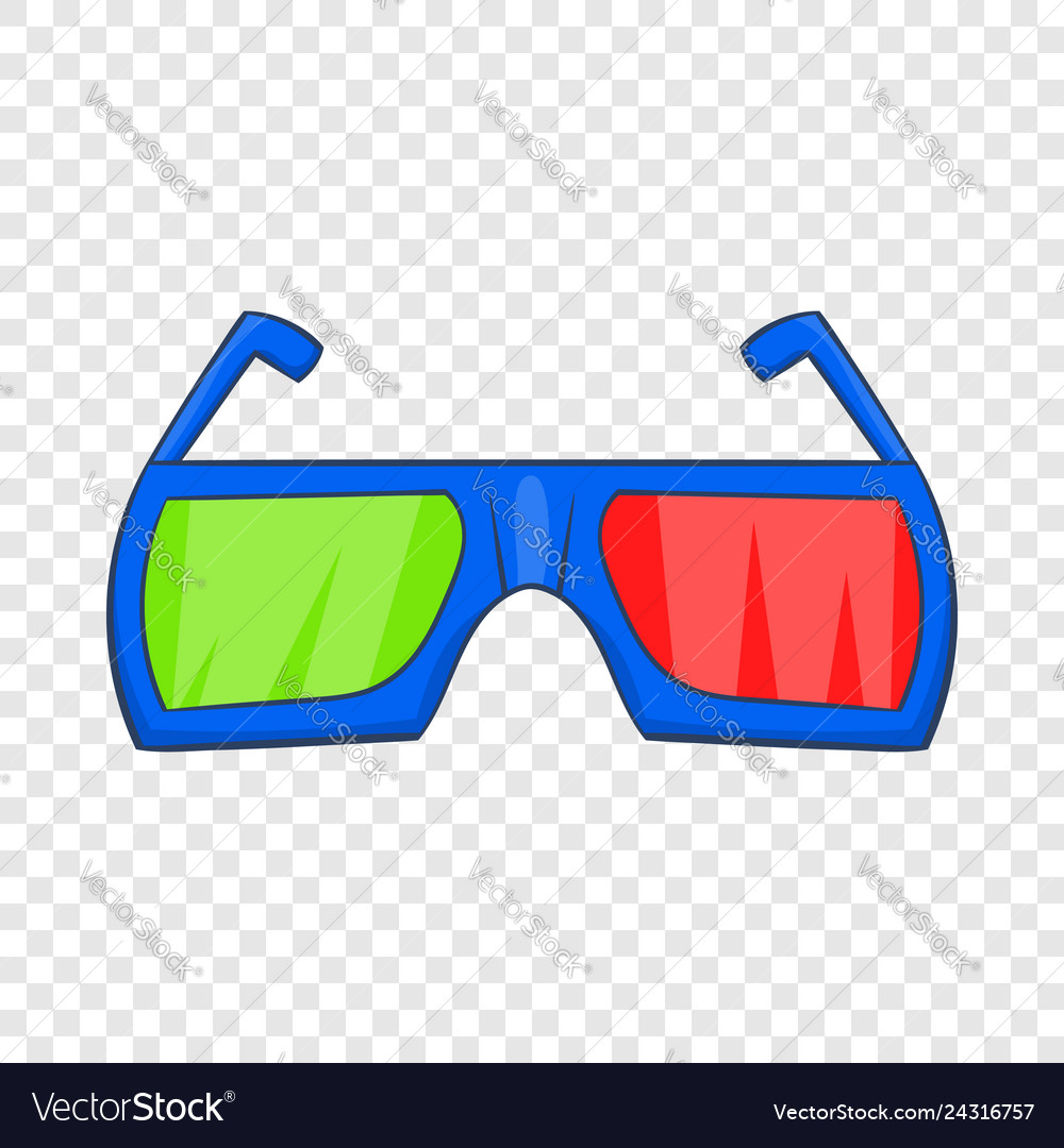 Download Glasses for 3d movie icon cartoon style Royalty Free Vector