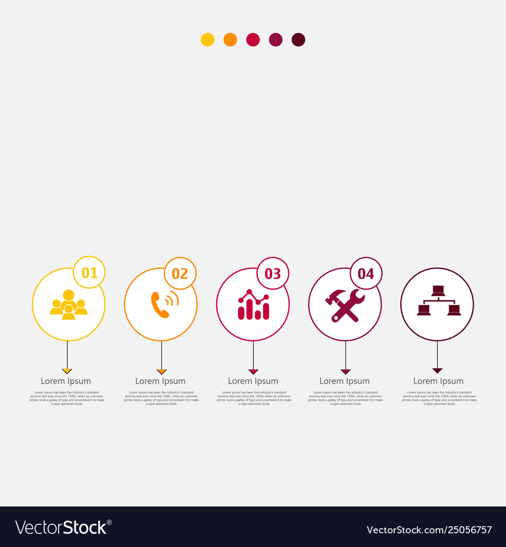 Infographic element with icons and options vector image Infographic element with icons and options