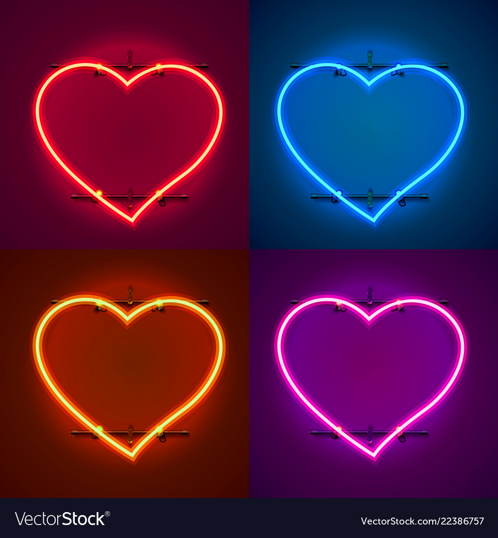neon frame sign in