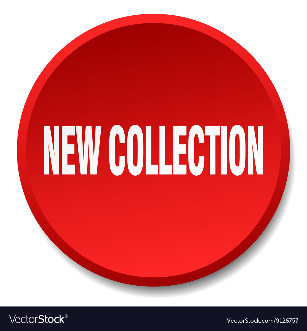 New collection red round flat isolated push button