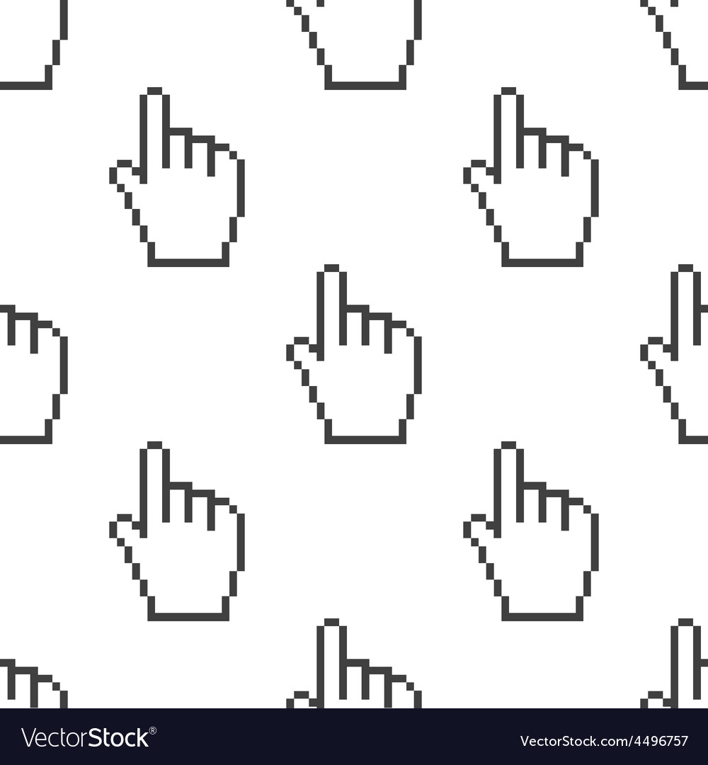 Pixel Pointer Cursor Seamless Pattern