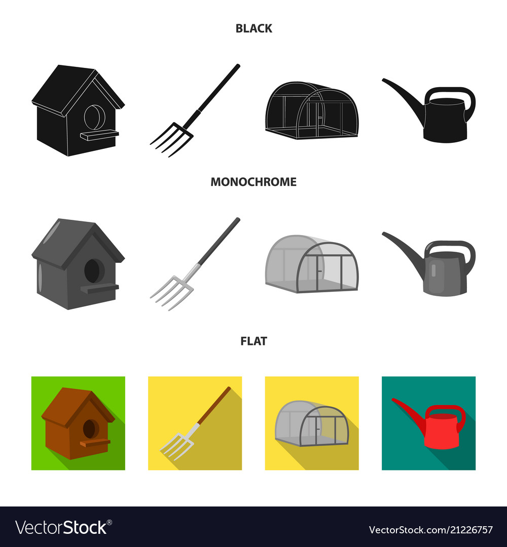 Poultry house pitchfork greenhouse watering can