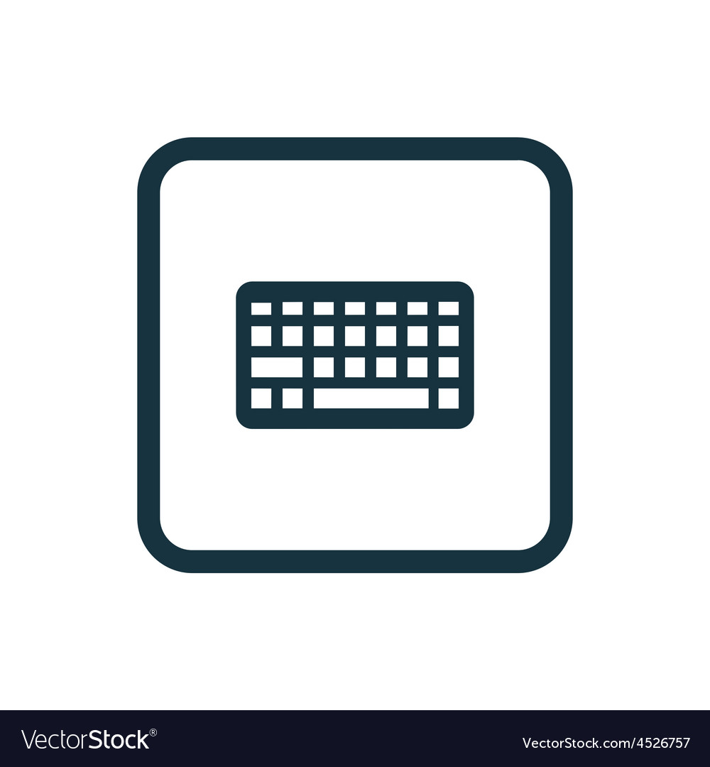 Rounded Keyboard Icon