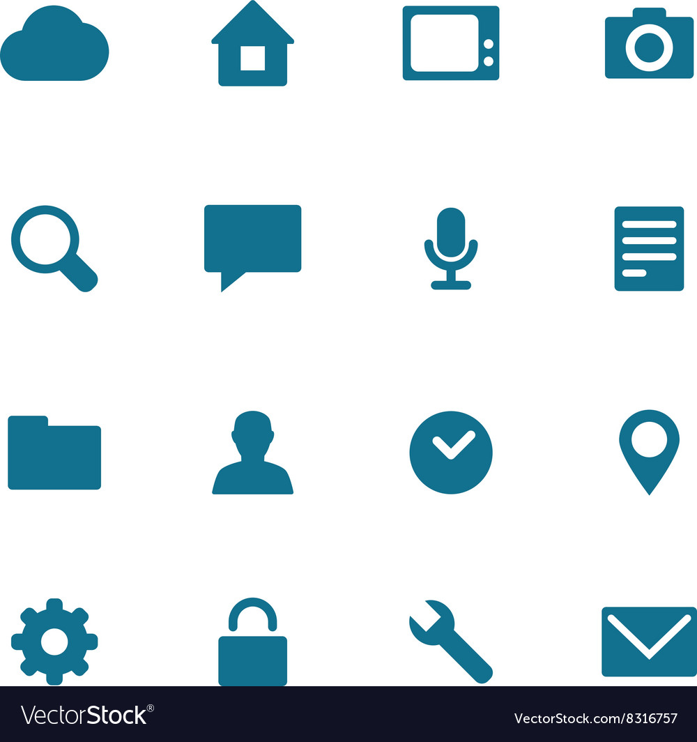 Set icons and buttons