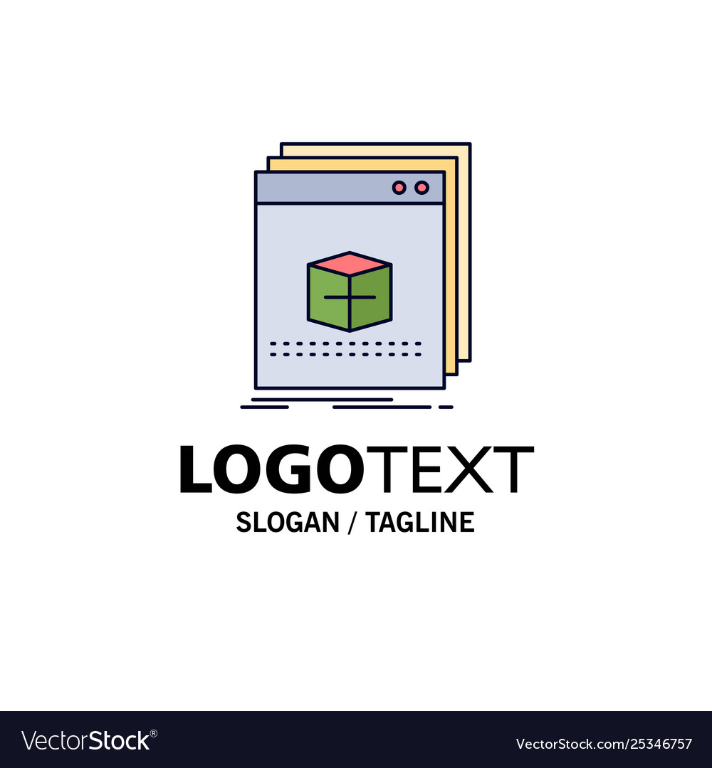 Software app application file program flat color vector image Software app application file program flat color