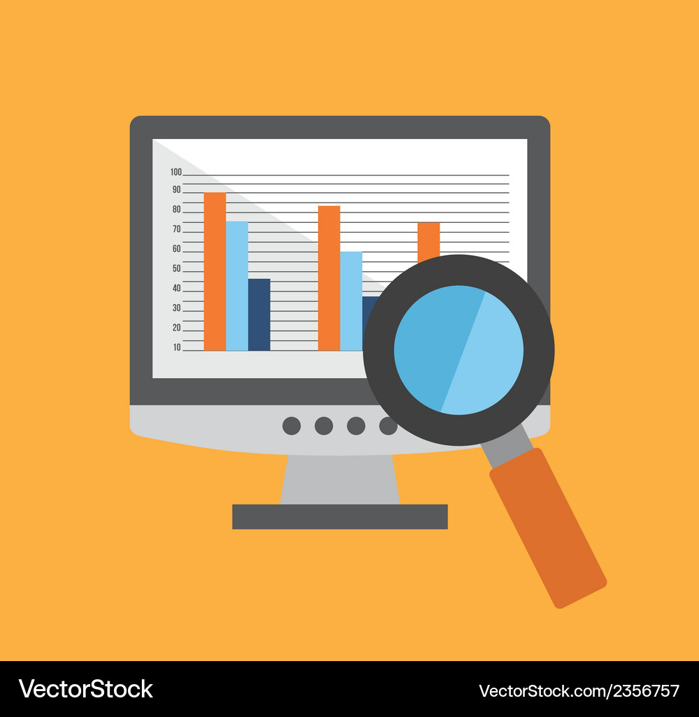Technology design over yellow background Vector Image