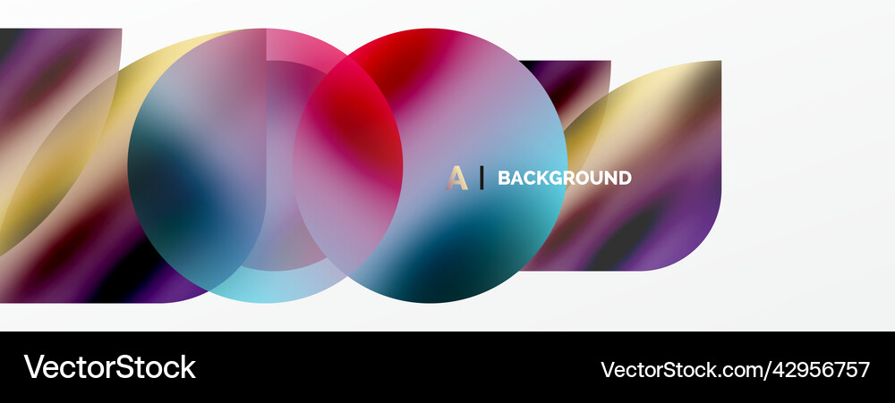 Transparent effects geometric abstract background Vector Image