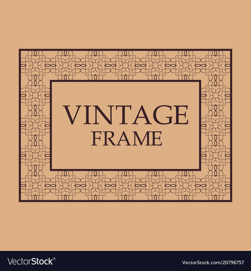 Vintage ornamental frame