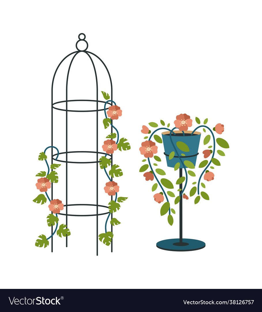 Vintage Plant Stand & Pillars