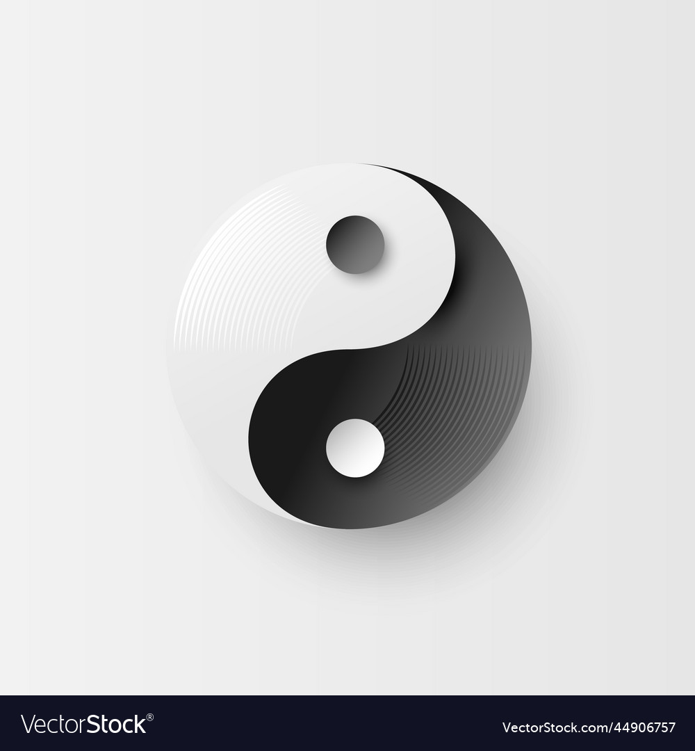 Ying and yang symbol of balance