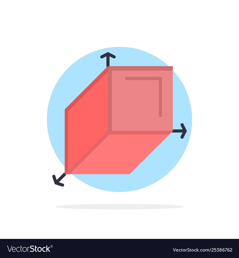 3d box cuboid design abstract circle background vector image 3d box cuboid design abstract circle background