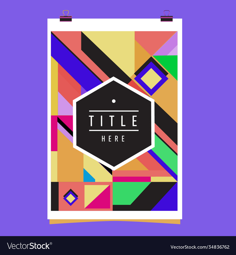 Abstract colorful geometric pattern background
