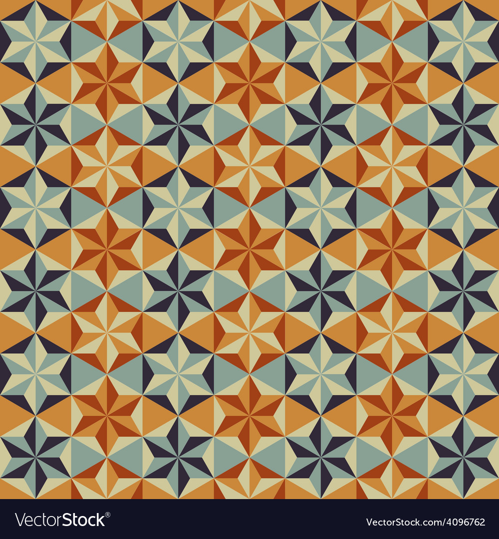 Abstract retro geometric pattern