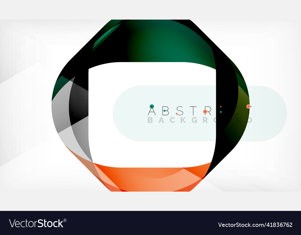 Abstract square shape with overlapping waves Vector Image Abstract square shape with overlapping waves