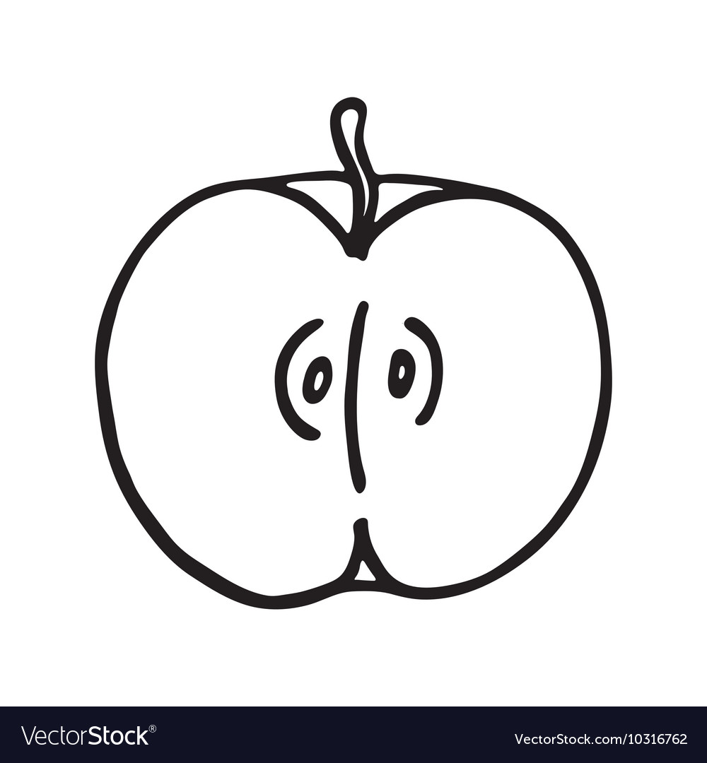 Apple icon outlined