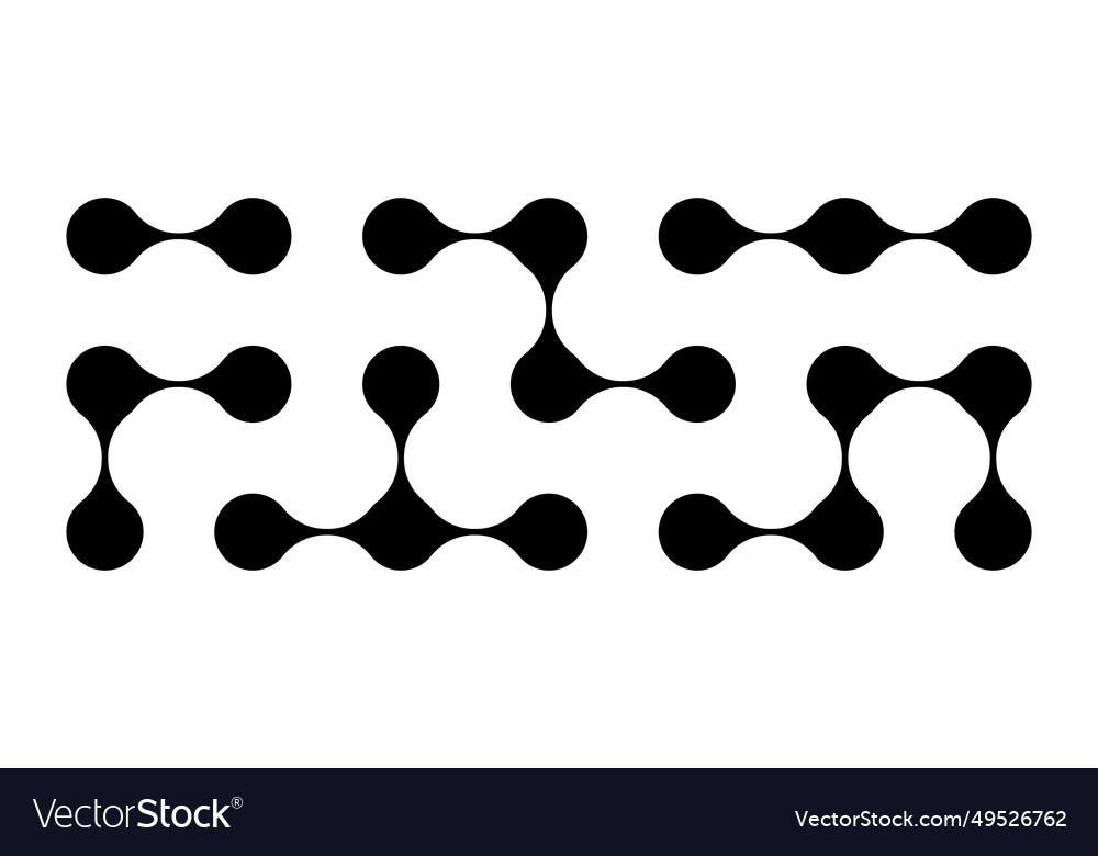 Black metaball set liquid connected blobs morph Vector Image Black metaball set liquid connected blobs morph