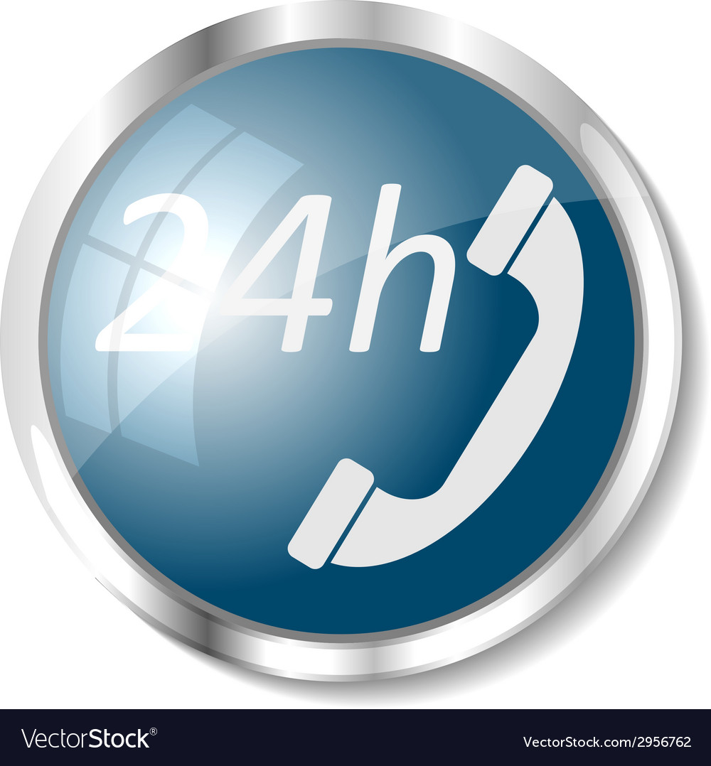 Blue web button
