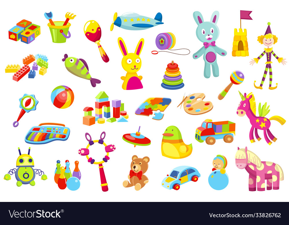 Kinderspielzeug-Set - Bunt und niedlich