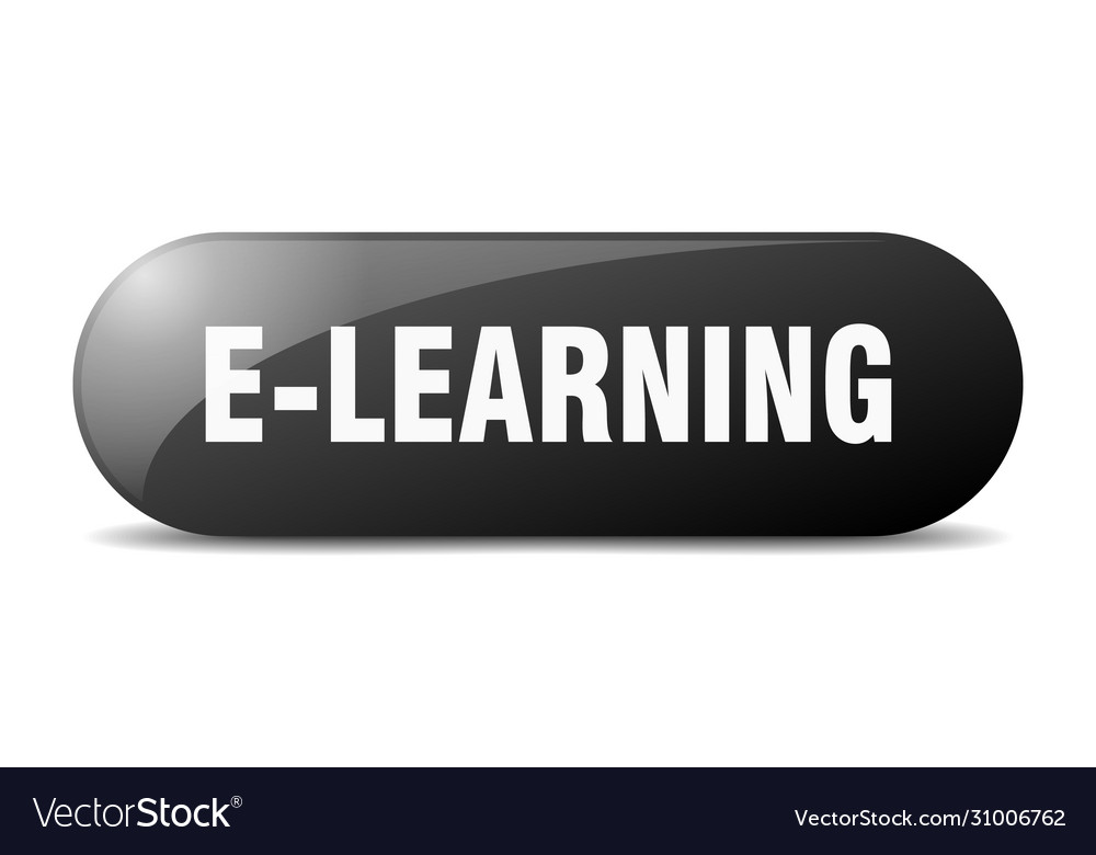 E-learning button sign key push