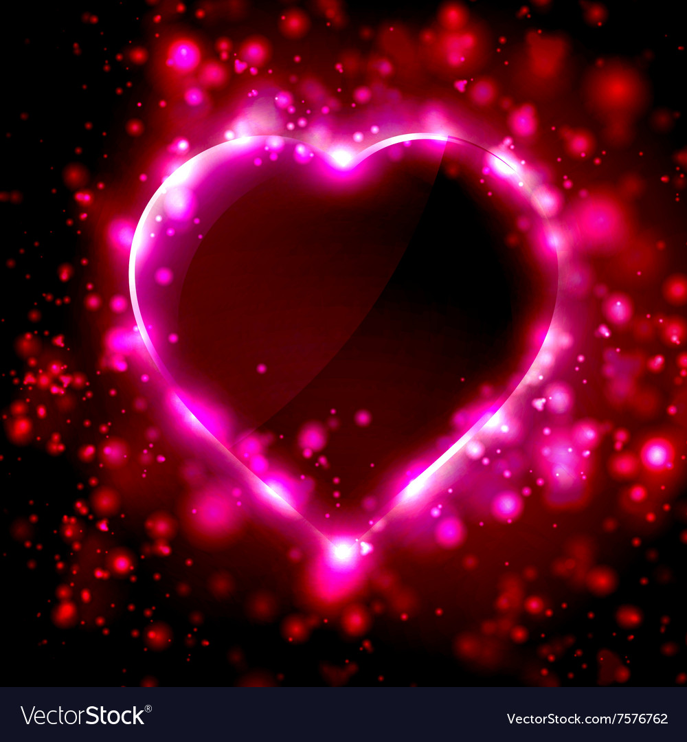 Futuristic heart Royalty Free Vector Image - VectorStock