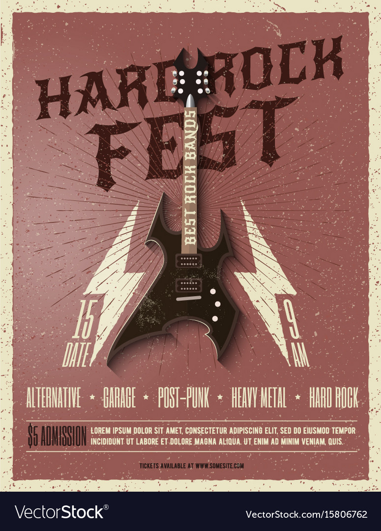 30 Most Hardcore Rock Illustration Posters  Rock poster design, Music  poster design, Music festival poster