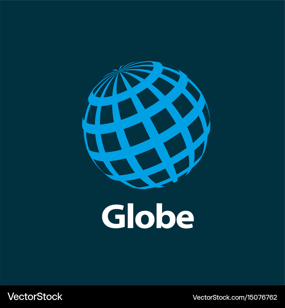 Logo globe Royalty Free Vector Image - VectorStock