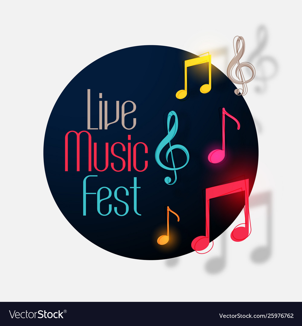 Lovely musical notes background design Royalty Free Vector