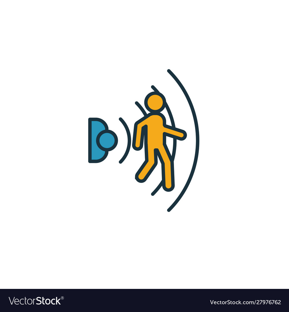 Motion sensor icon simple element from smart home