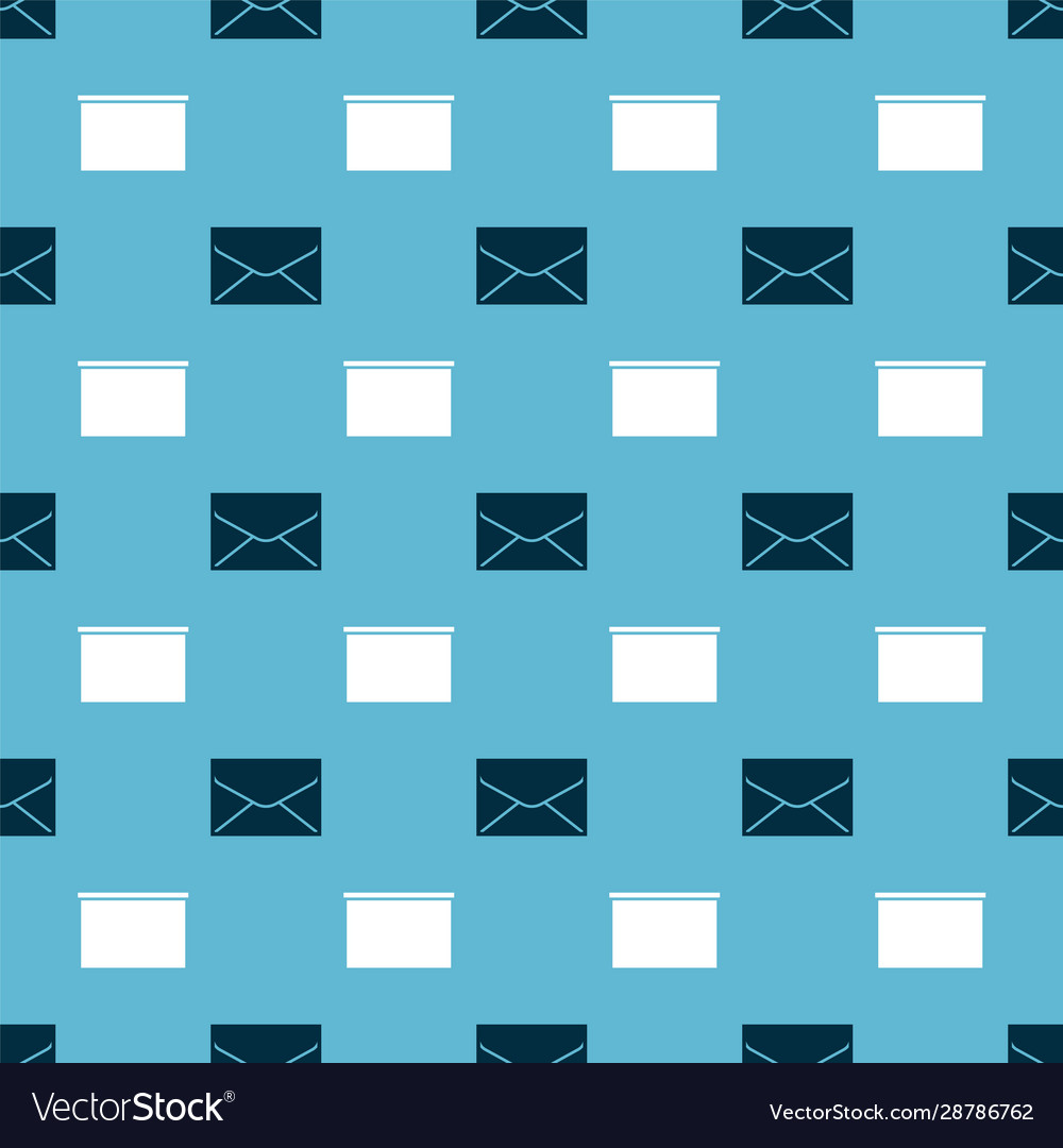 Set envelope and chalkboard on seamless pattern vector image Set envelope and chalkboard on seamless pattern