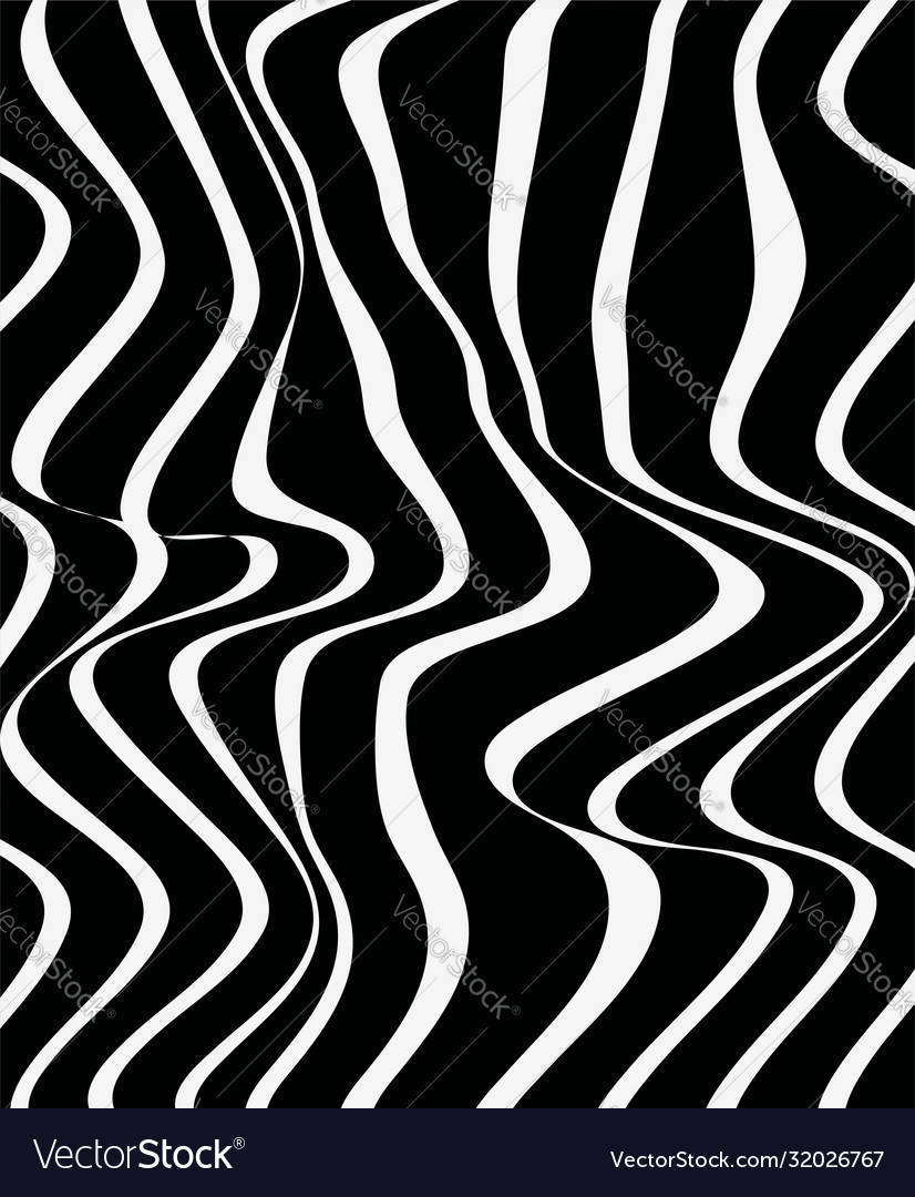Abstract geometric pattern with wavy lines
