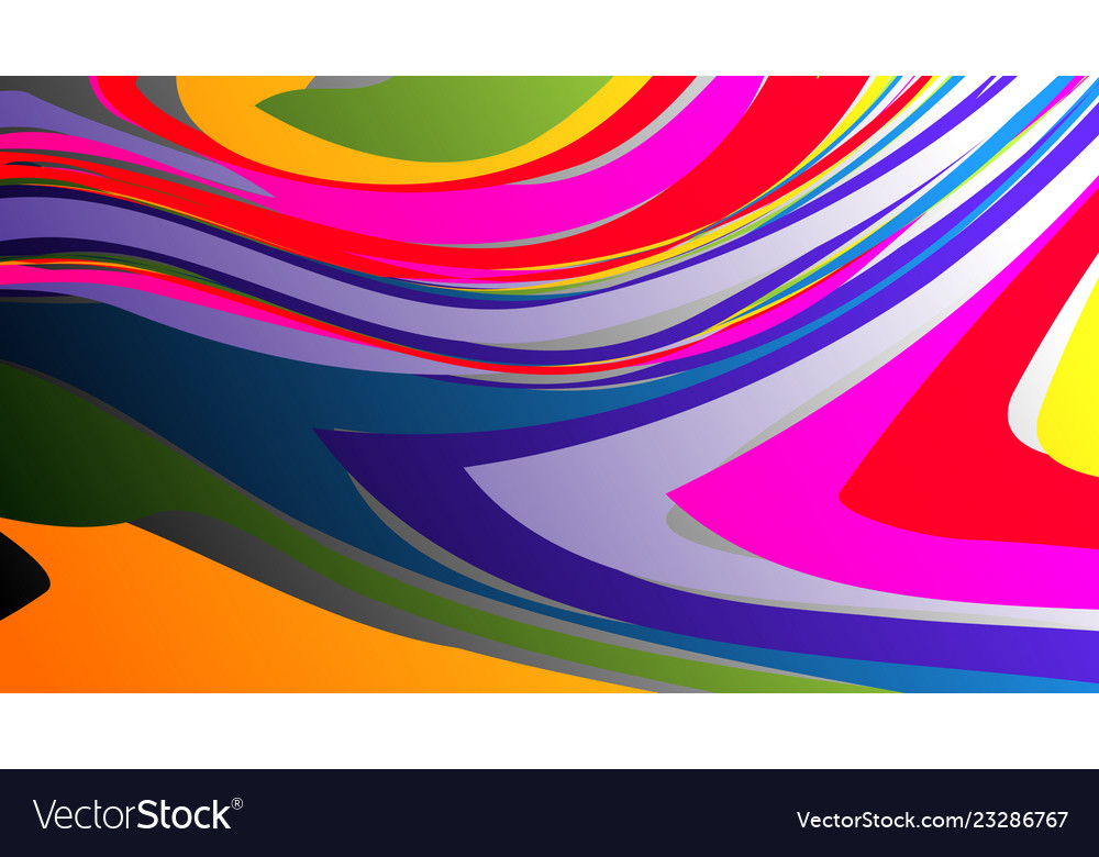 Colorful Rainbow Marbling Texture Watercolor Vector Image On Vectorstock