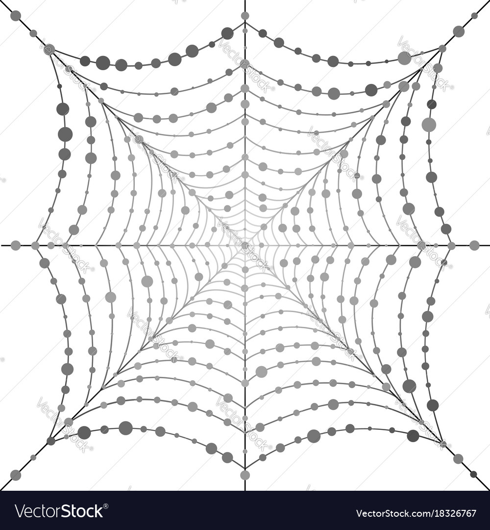 Hanging uniform web with circles