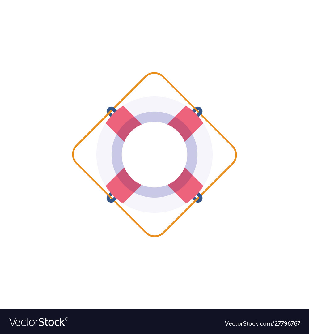 Isolated safe float flat design