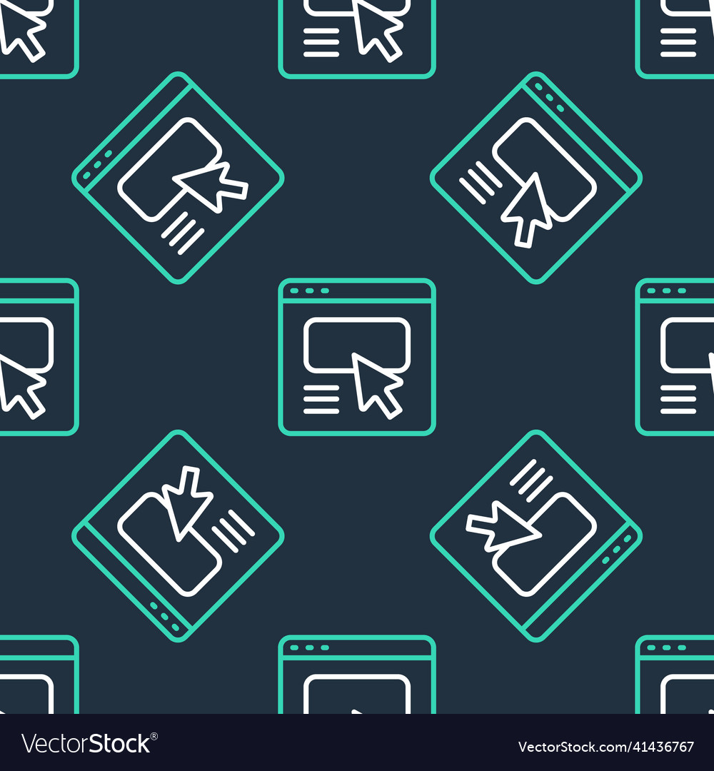 Line ui or ux design icon isolated seamless vector image Line ui or ux design icon isolated seamless