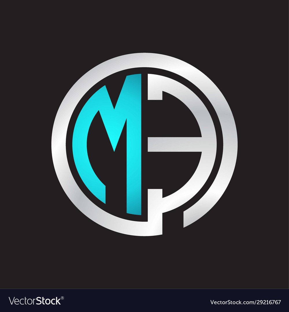 Me initial logo linked circle monogram