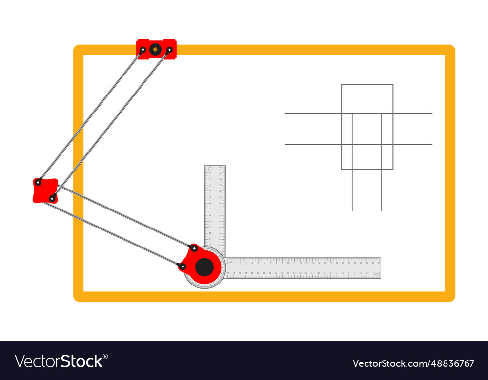 Mini drafter use in engineering drawing